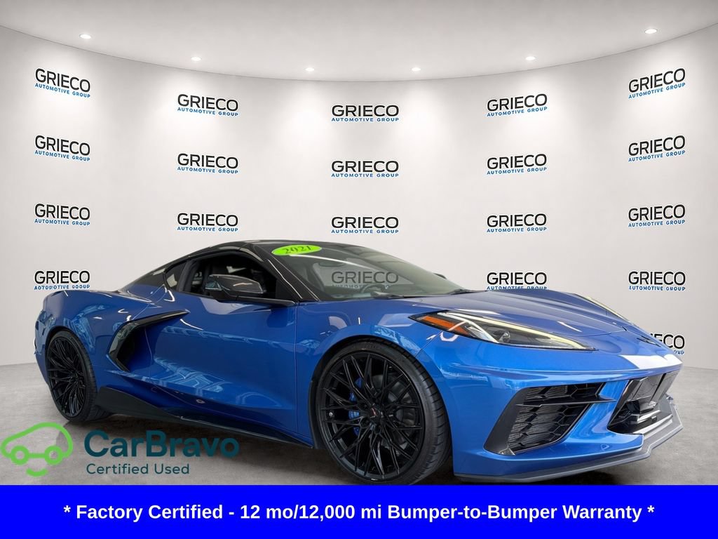 Certified 2021 Chevrolet Corvette Stingray Coupe w/ 1LT RWD image 1