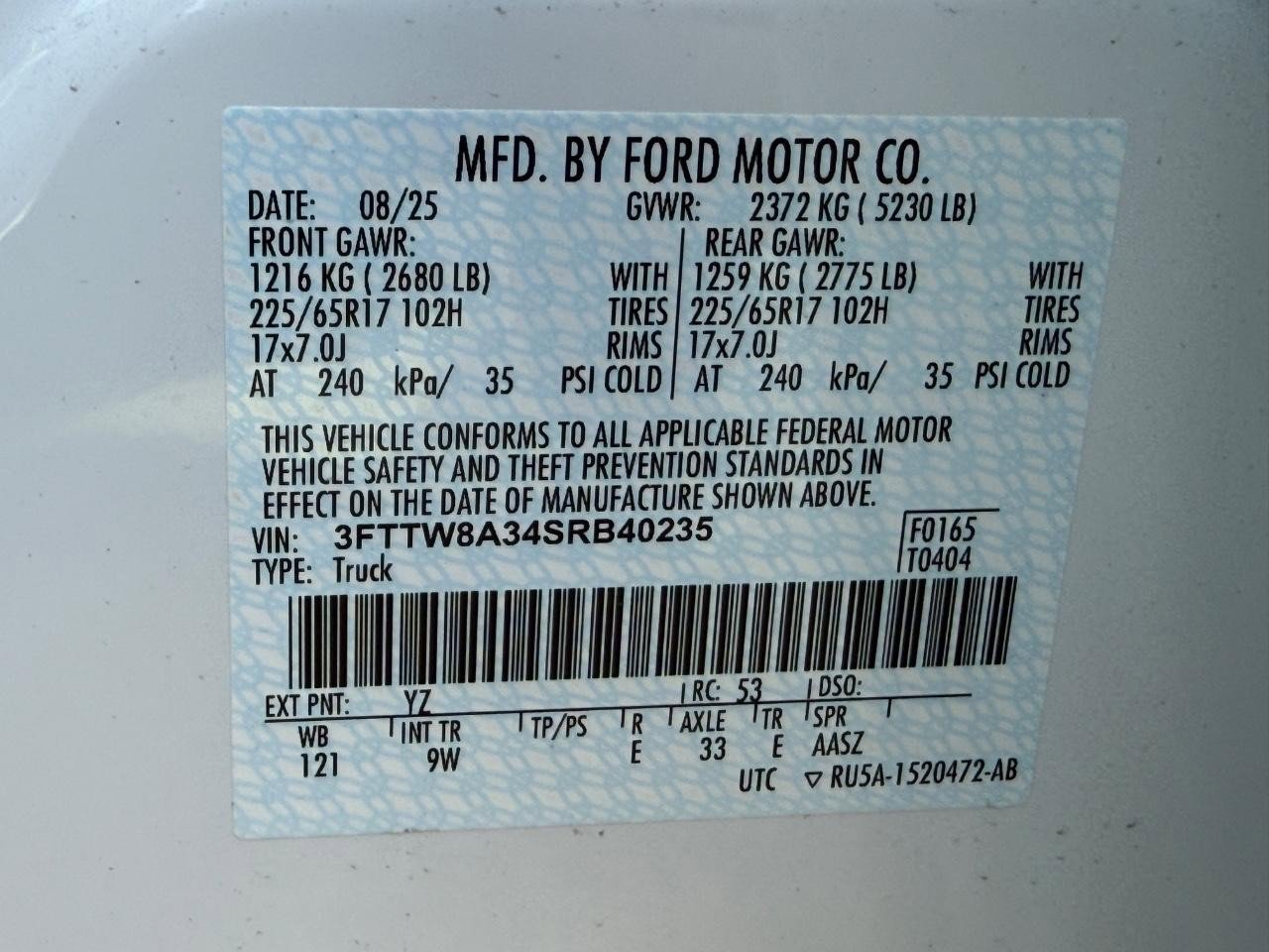 New 2025 Ford Maverick XL image 17