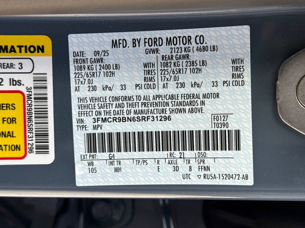 Used 2025 Ford Bronco Sport Big Bend w/ Convenience Package image 30