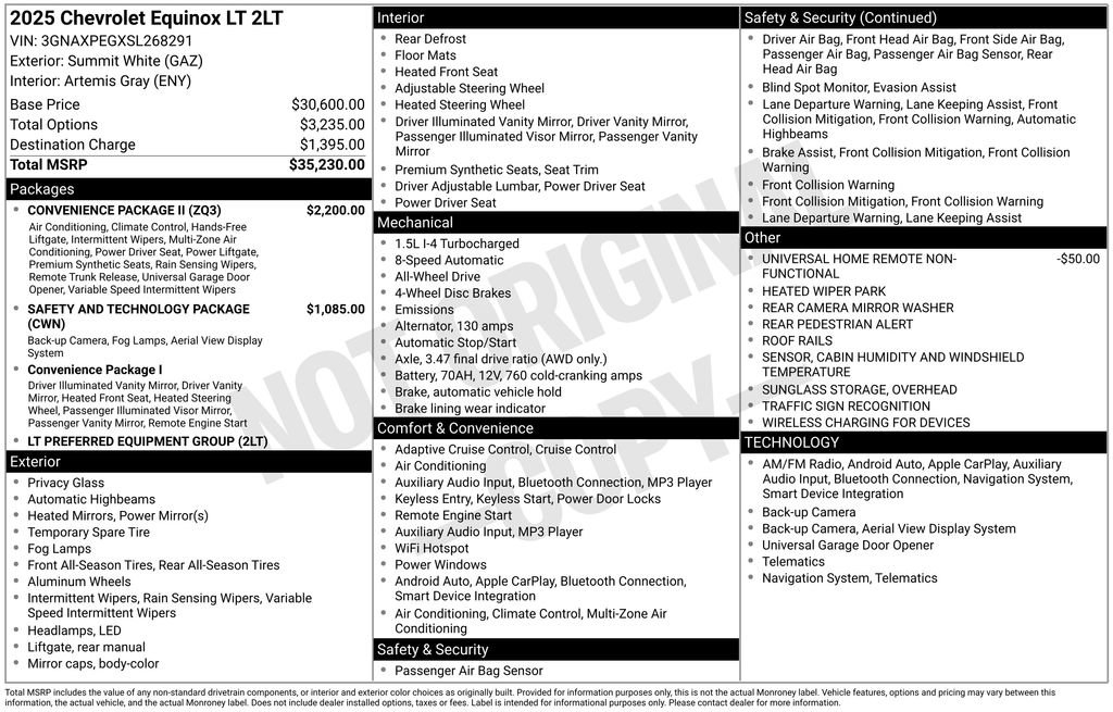 Certified 2025 Chevrolet Equinox LT w/ Convenience Package II image 12