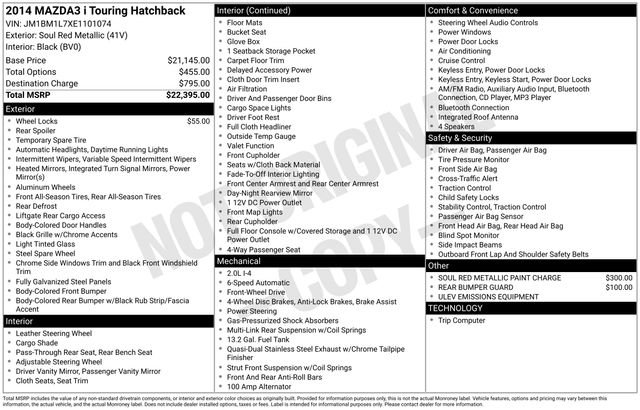 Used 2014 MAZDA MAZDA3 i Touring image 5