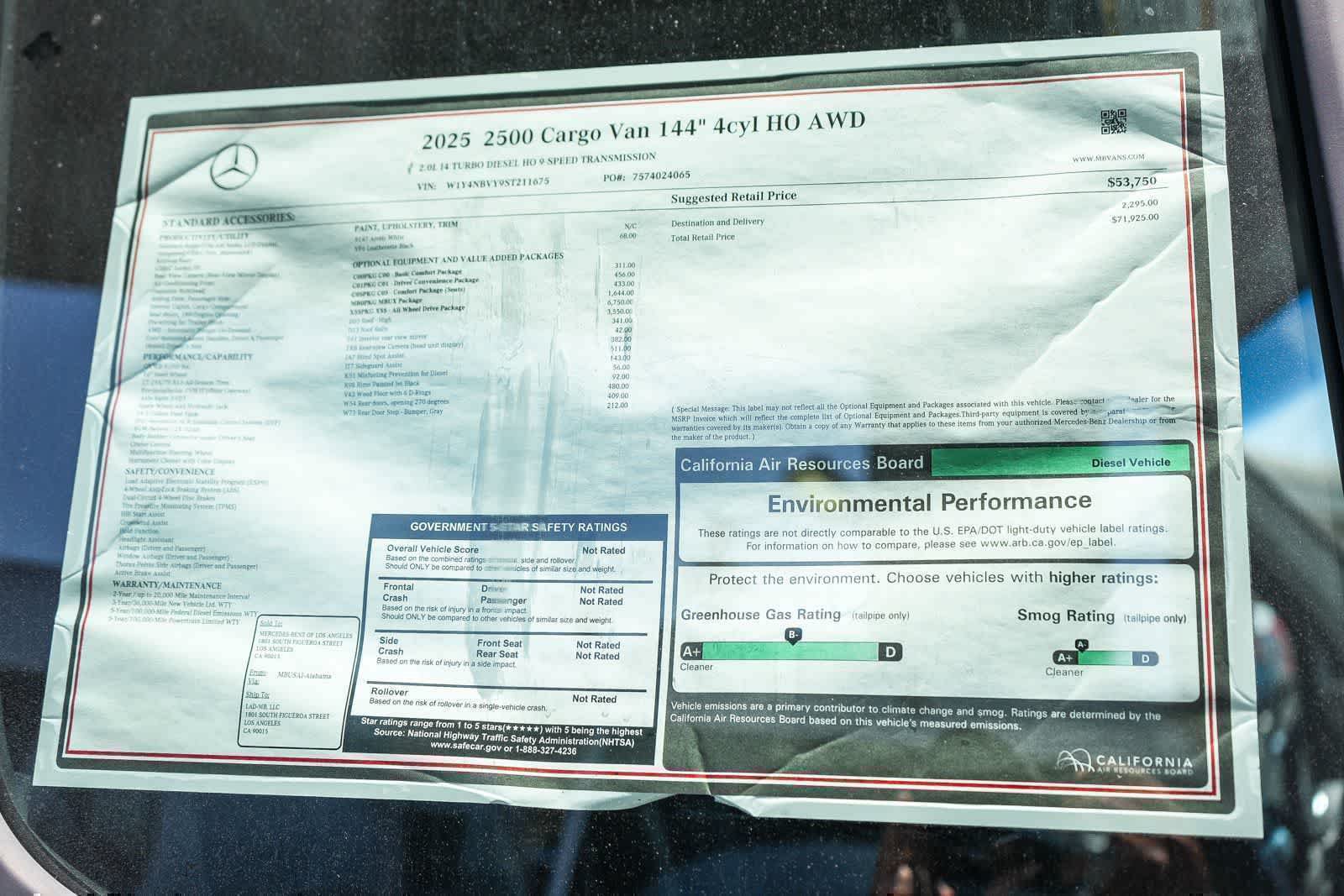 New 2025 Mercedes-Benz Sprinter 2500 image 30