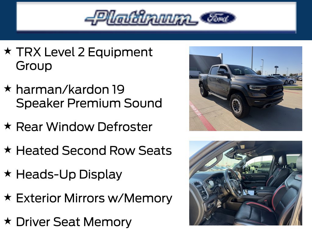 Used 2022 RAM 1500 TRX w/ TRX Level 2 Equipment Group AWD/4WD image 23