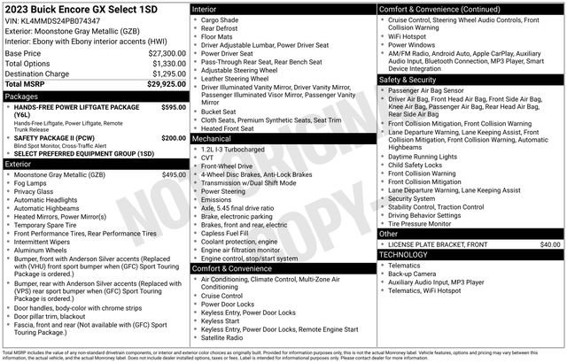 Used 2023 Buick Encore GX Select image 3