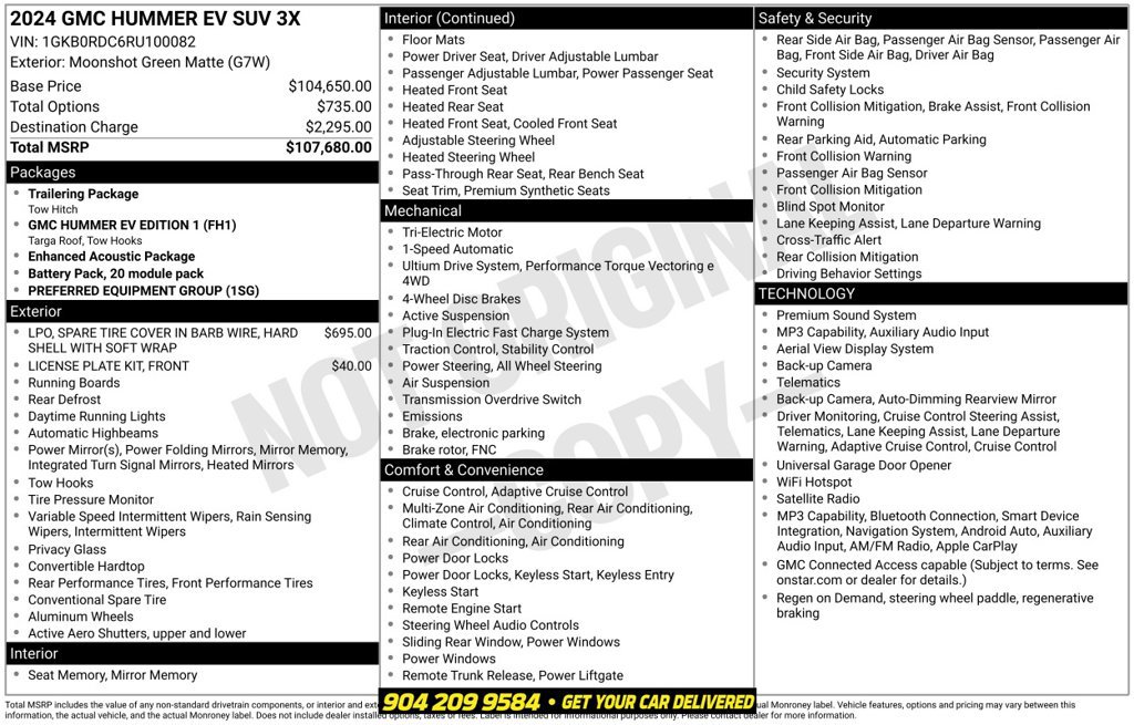 Used 2024 GMC Hummer EV 3X AWD/4WD image 2