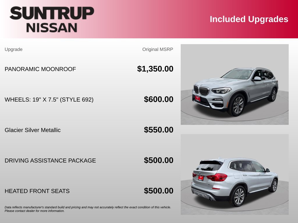Used 2019 BMW X3 xDrive30i w/ Driving Assistance Package AWD/4WD image 20