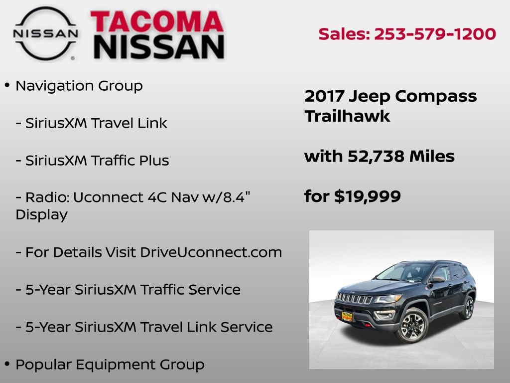 Used 2017 Jeep Compass Trailhawk w/ Leather Interior Group AWD/4WD image 25