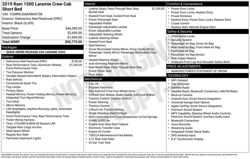 Used 2019 RAM 1500 Laramie AWD/4WD image 30