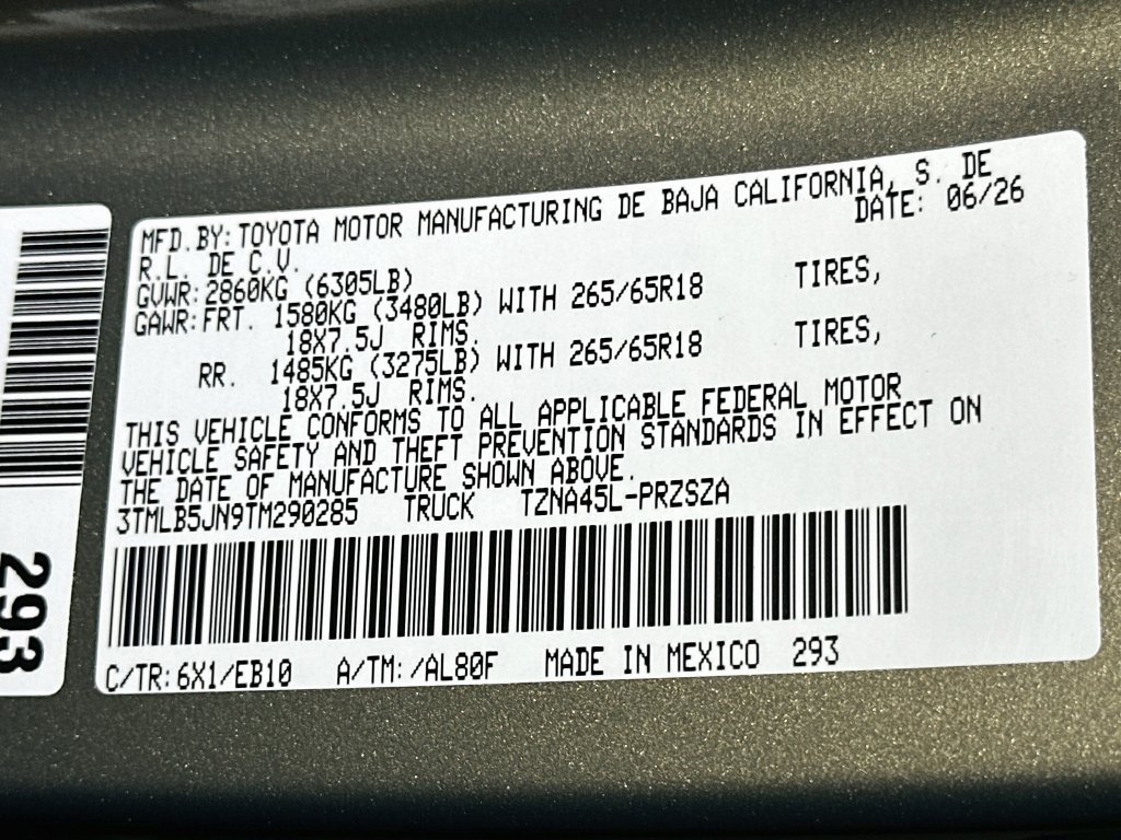 New 2026 Toyota Tacoma Limited AWD/4WD image 16