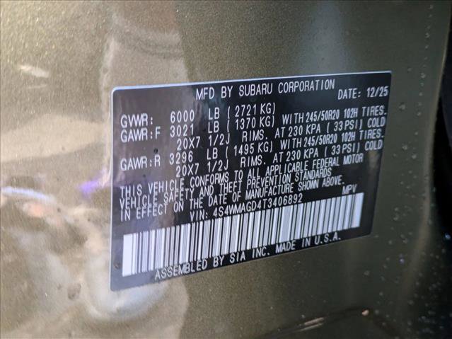 New 2026 Subaru Ascent Limited w/ Popular Package #2 image 19