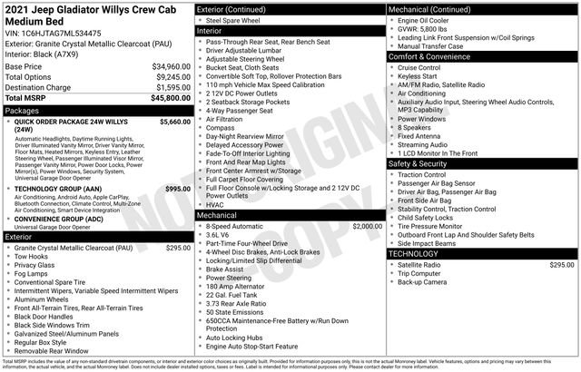 Used 2021 Jeep Gladiator Willys image 27