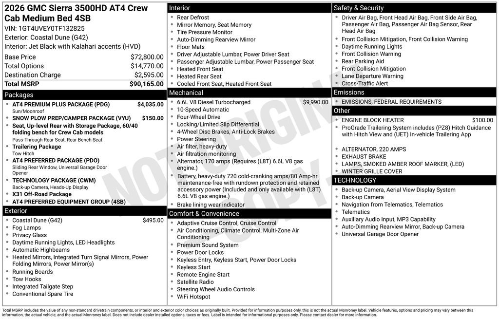 New 2026 GMC Sierra 3500 AT4 w/ AT4 Premium Plus Package image 10