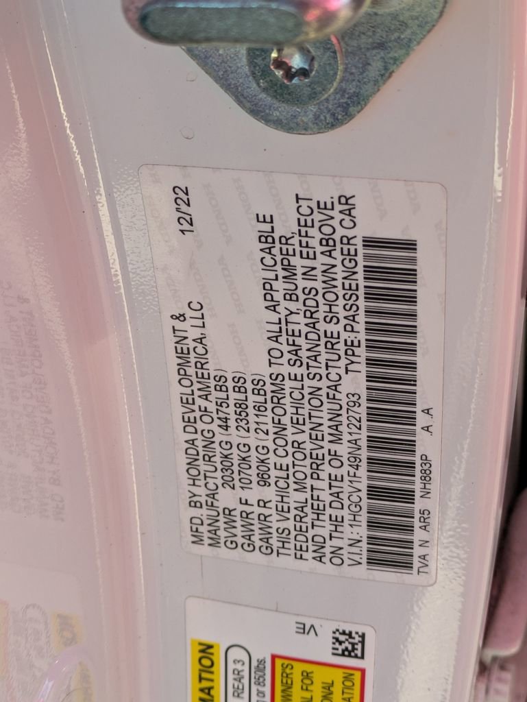 Used 2022 Honda Accord Sport Special Edition image 21