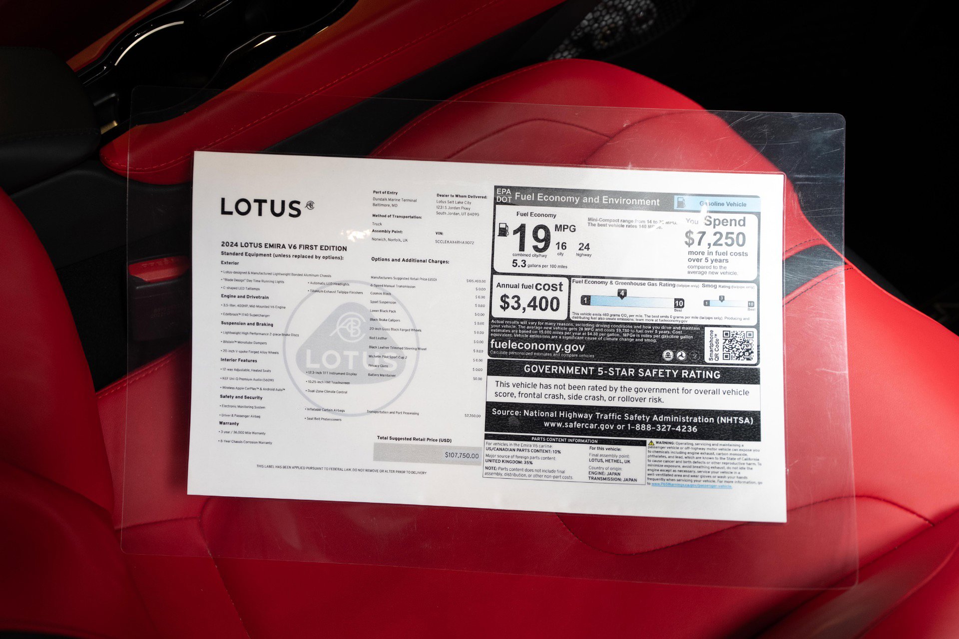 Used 2024 Lotus Emira First Edition image 87
