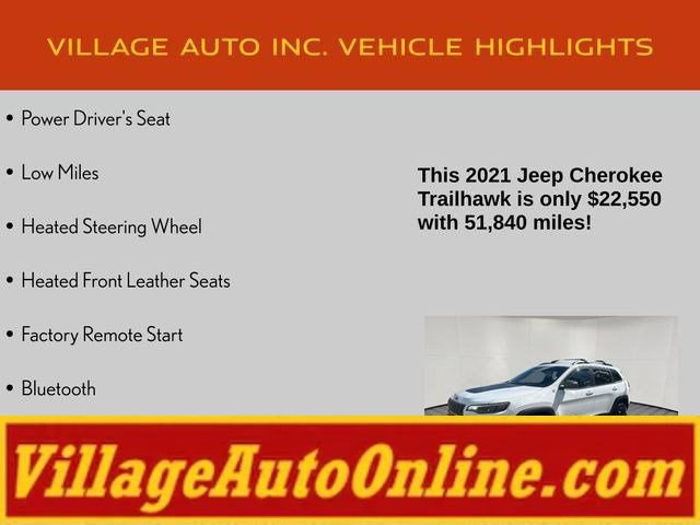 Used 2021 Jeep Cherokee Trailhawk w/ Trailer Tow Group AWD/4WD image 16