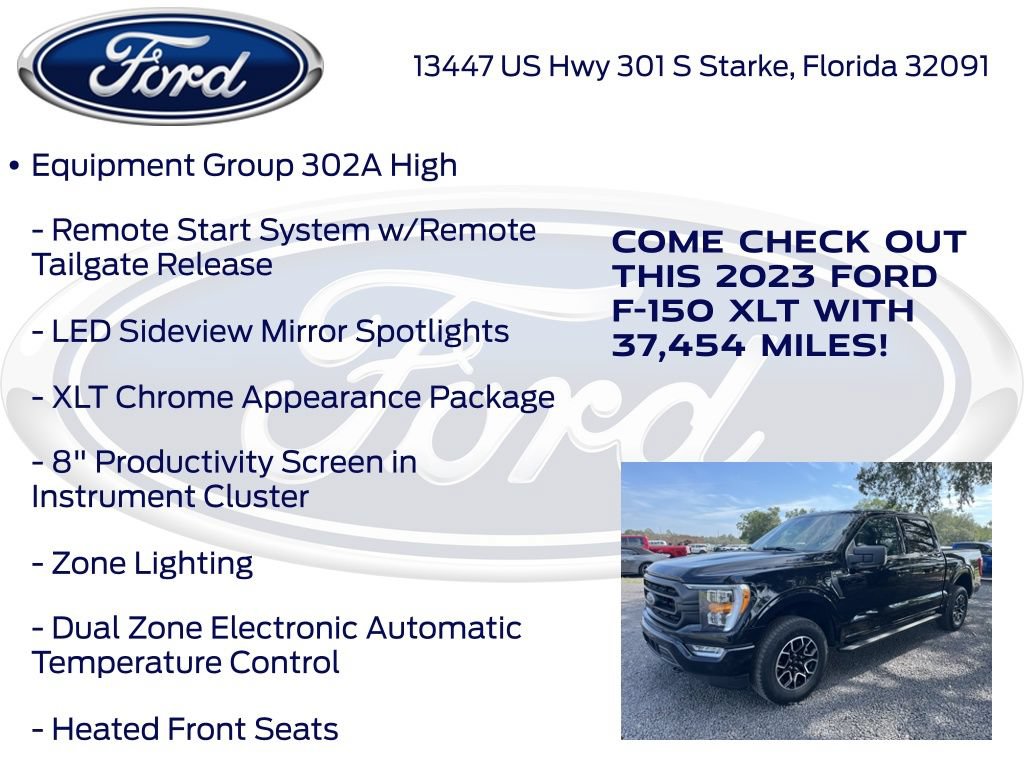 Certified 2023 Ford F150 XLT w/ Equipment Group 302A High AWD/4WD image 22