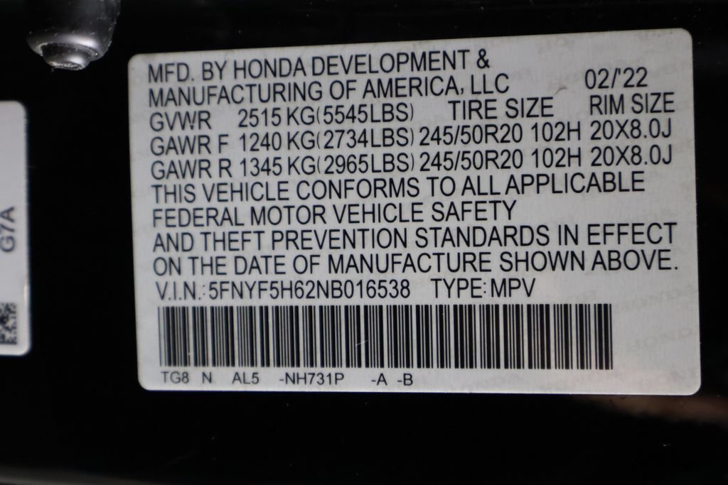 Used 2022 Honda Pilot Touring image 40