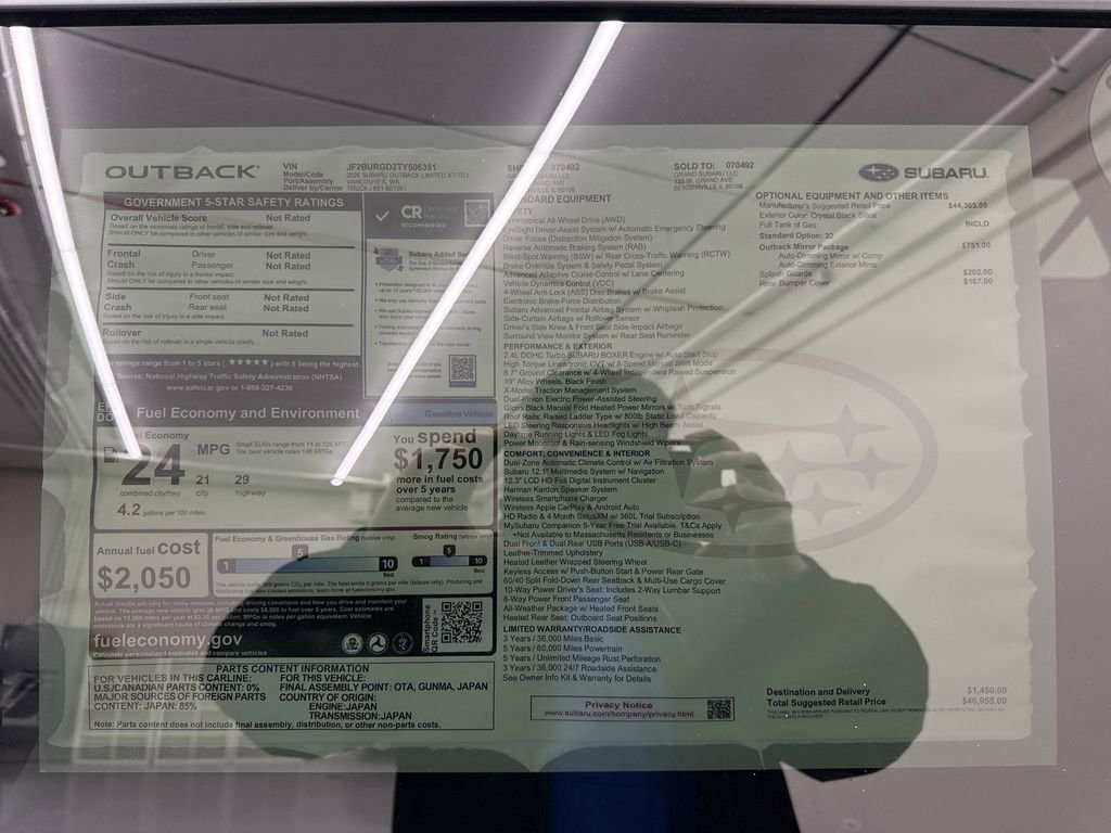 New 2026 Subaru Outback Limited XT image 29