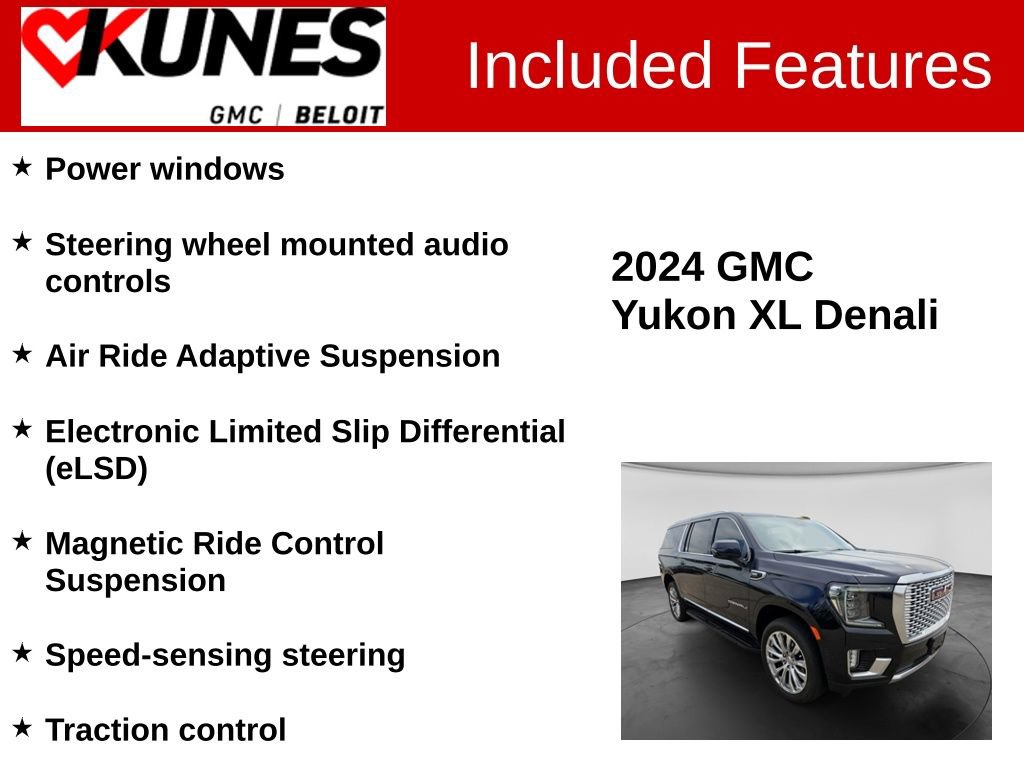 Used 2024 GMC Yukon XL Denali w/ Advanced Technology Package AWD/4WD image 3