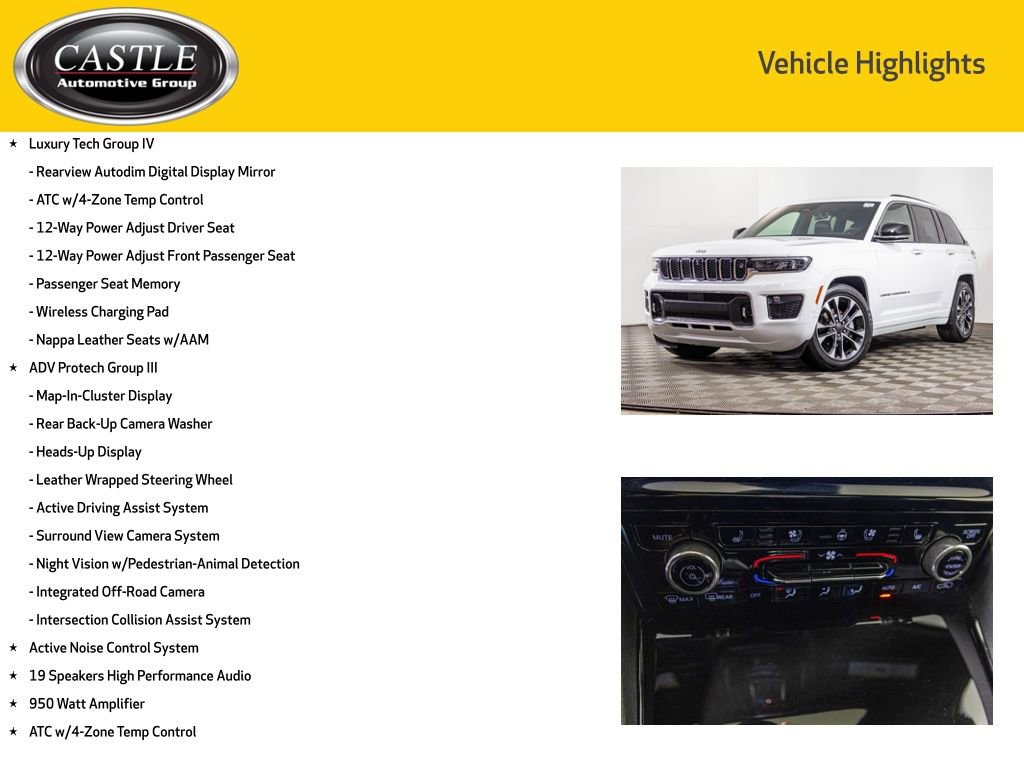 Used 2023 Jeep Grand Cherokee Overland w/ Adv Protech Group III image 8