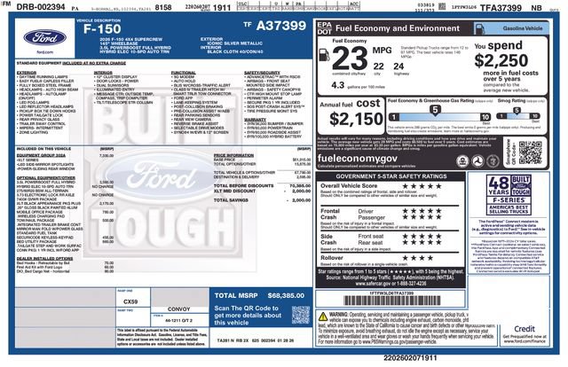 New 2026 Ford F150 XLT w/ Equipment Group 302A MID AWD/4WD image 31