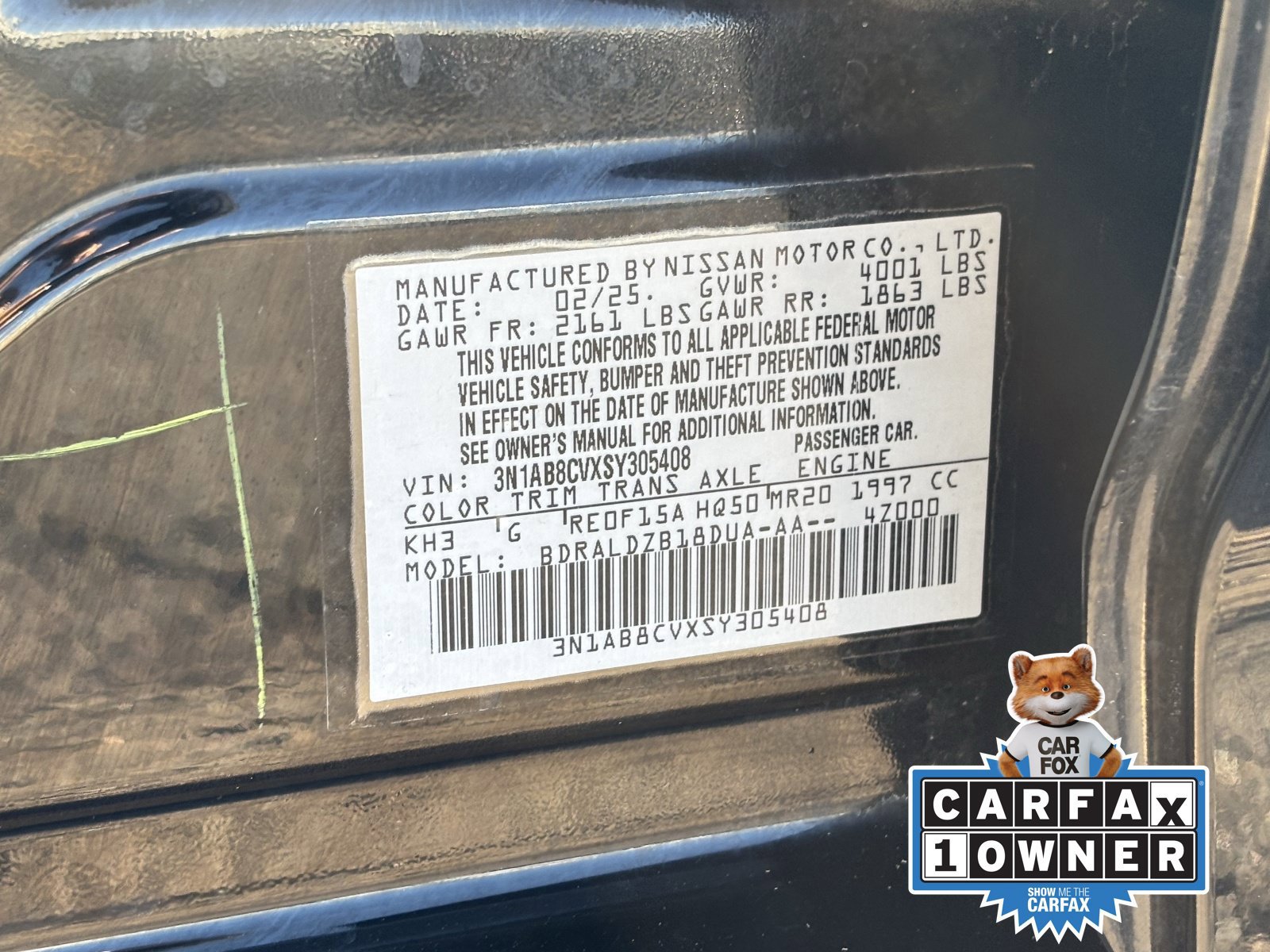 Certified 2025 Nissan Sentra SV FWD image 33
