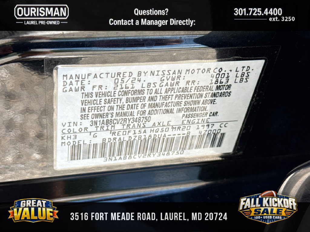 Used 2024 Nissan Sentra SV FWD image 35