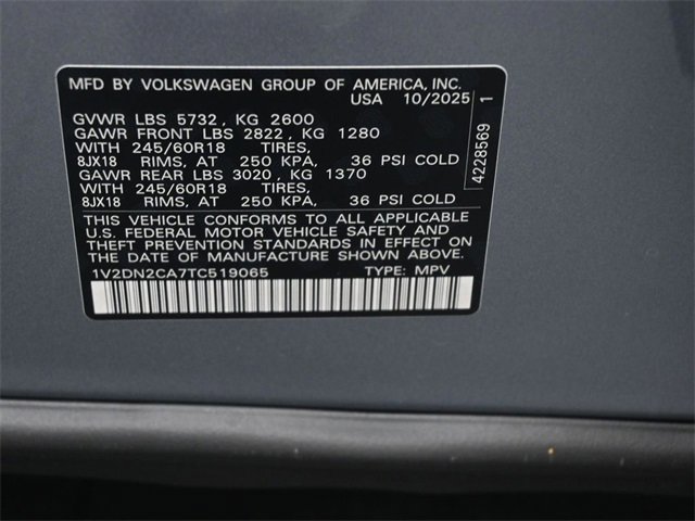 New 2026 Volkswagen Atlas SE image 18