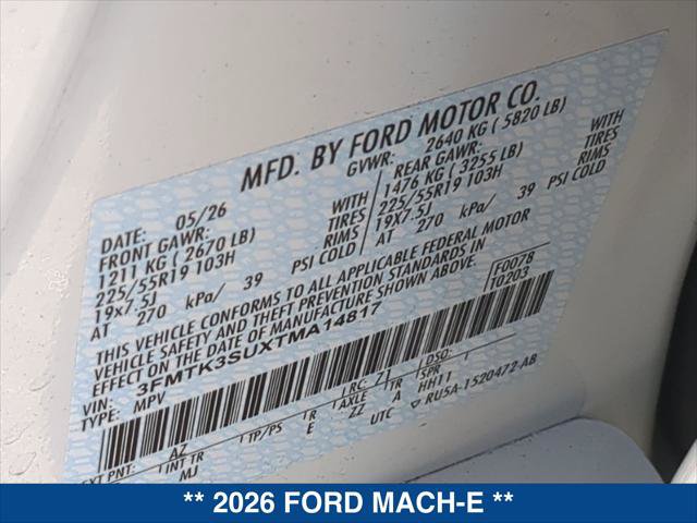 New 2026 Ford Mustang Mach-E Premium w/ Sport Appearance Package AWD/4WD image 20