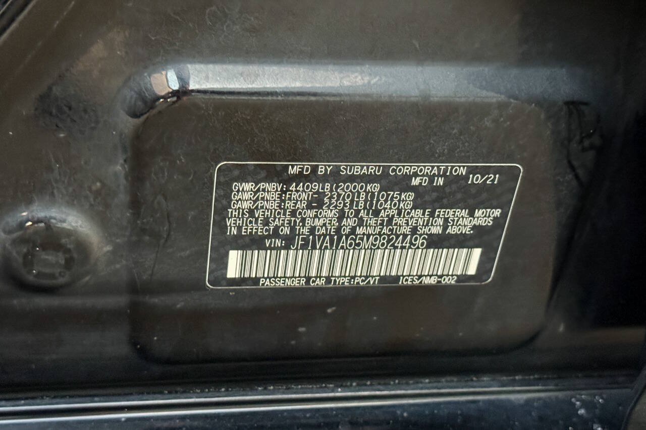 Used 2021 Subaru WRX AWD/4WD image 18