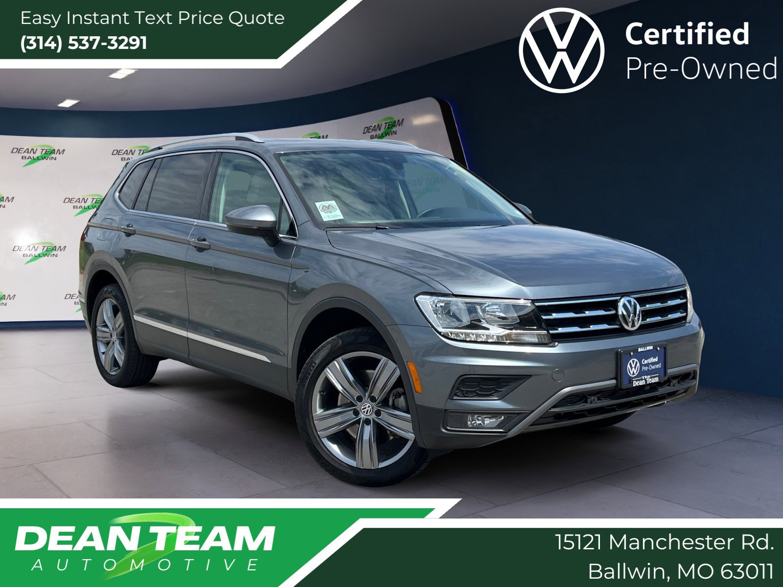 Certified 2020 Volkswagen Tiguan SEL w/ Tiguan Two-Row MDO Package image 1