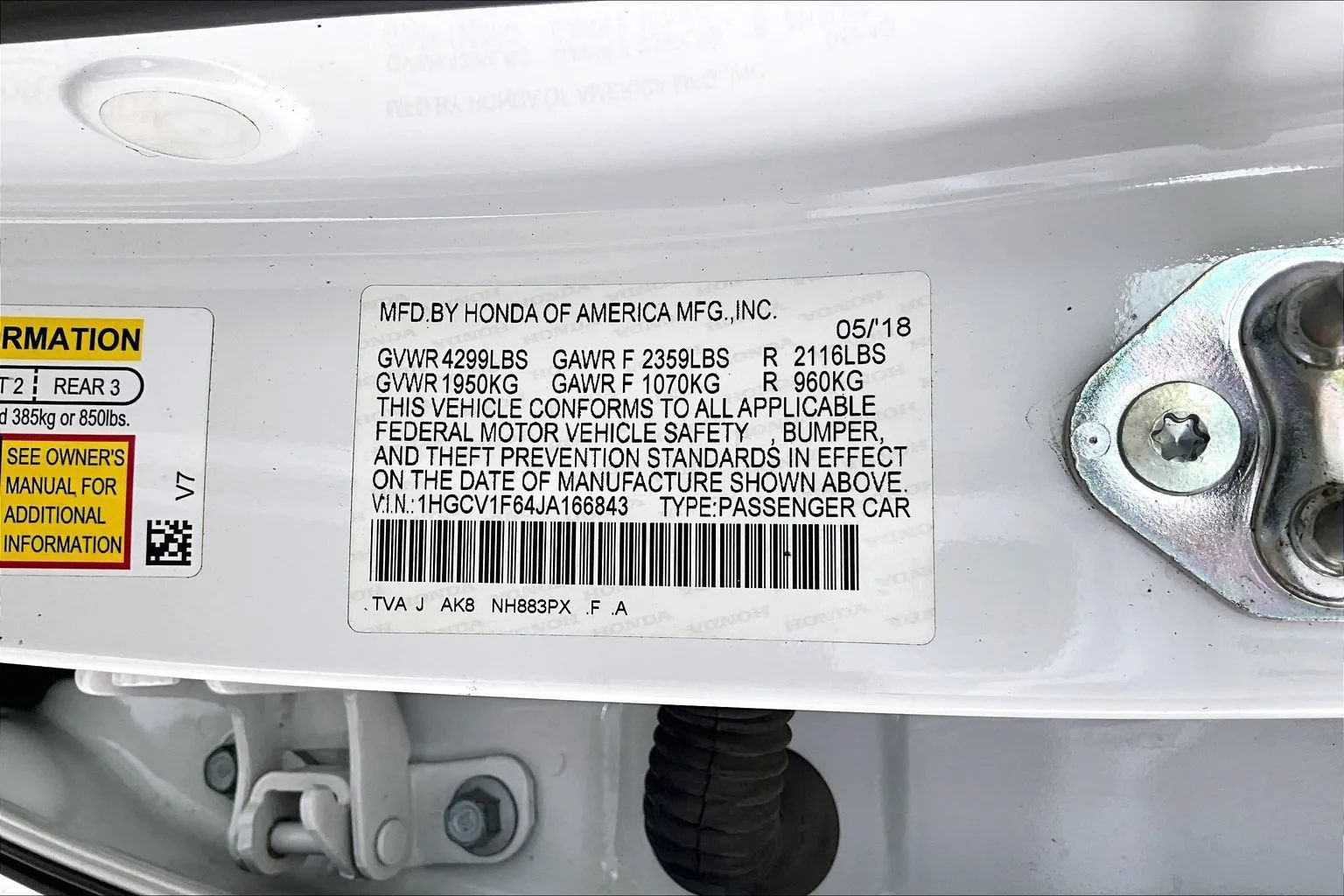 Used 2018 Honda Accord EX-L image 16