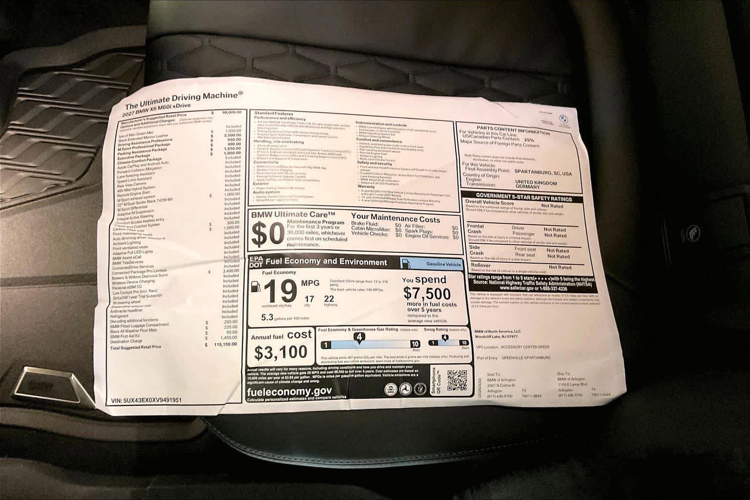 New 2027 BMW X6 M60i AWD/4WD image 19