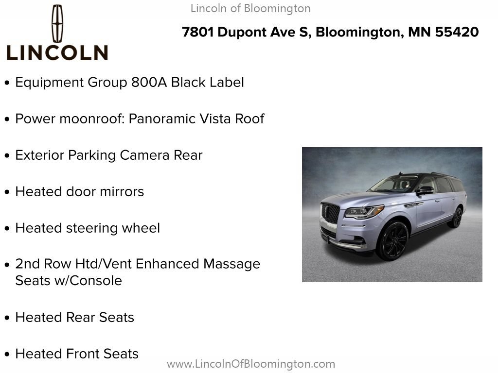 Certified 2023 Lincoln Navigator L Black Label AWD/4WD image 9