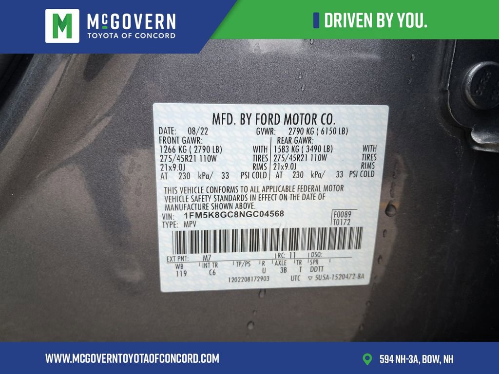 Used 2022 Ford Explorer ST w/ Equipment Group 401A image 32