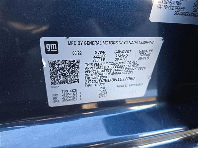 Used 2022 Chevrolet Silverado 1500 High Country w/ High Country Premium Package image 26