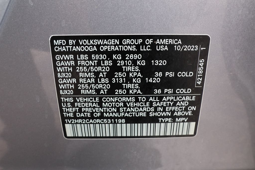 Certified 2024 Volkswagen Atlas SE AWD/4WD image 43