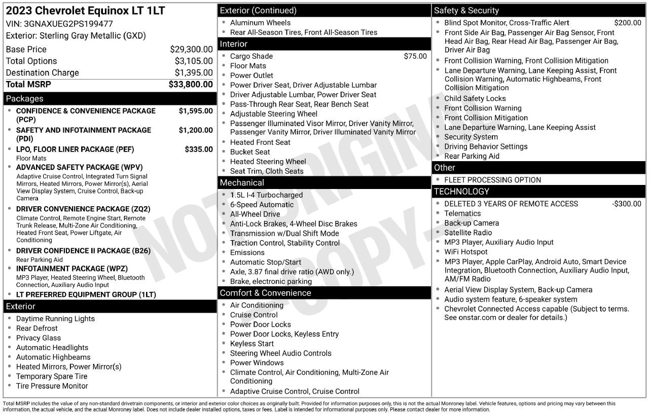Used 2023 Chevrolet Equinox LT AWD/4WD image 31