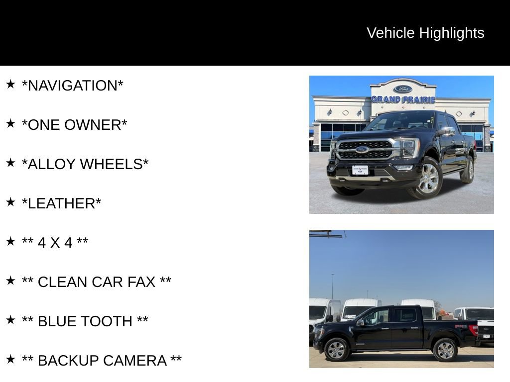 Used 2021 Ford F150 Platinum w/ Equipment Group 701A High image 4