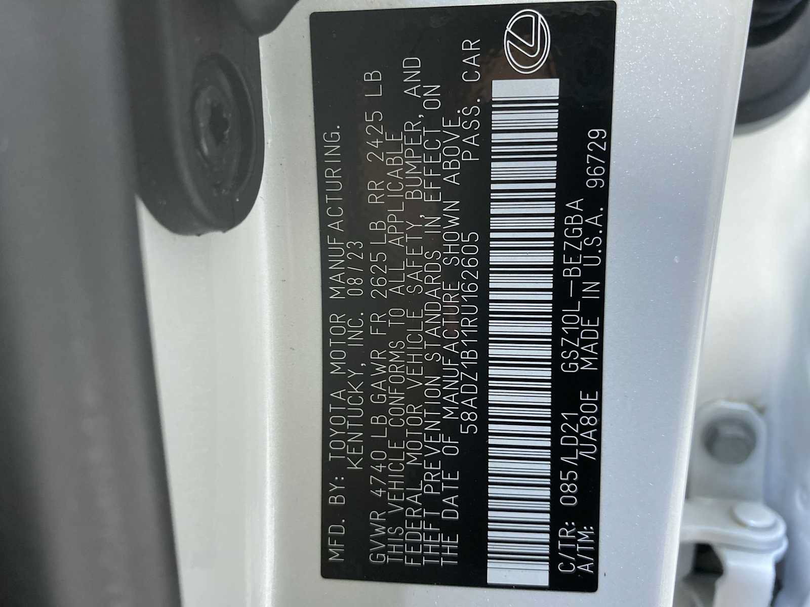 Used 2024 Lexus ES 350 w/ Premium Package FWD image 21