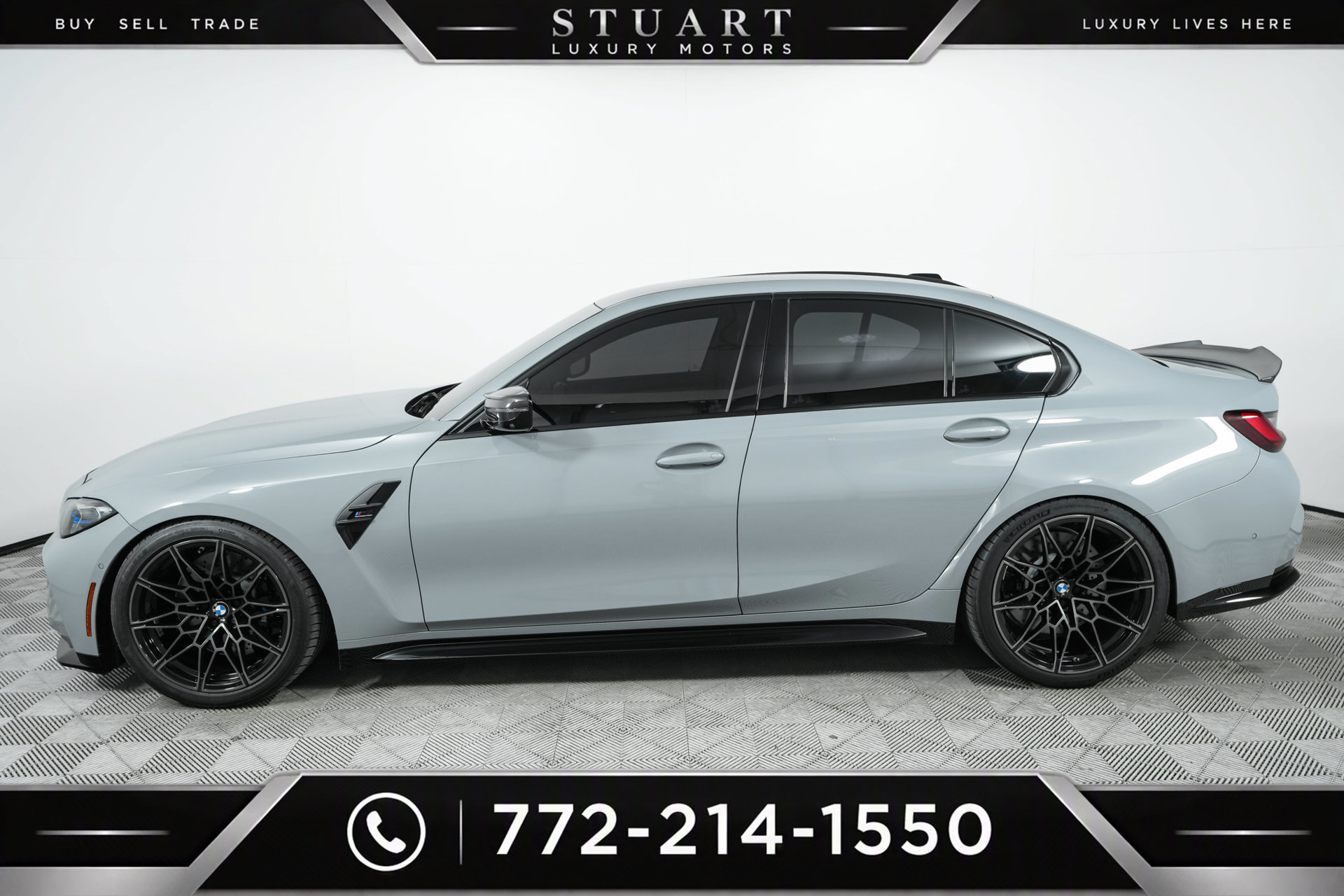 Used 2024 BMW M3 Competition w/ M Carbon Exterior Package AWD/4WD image 73