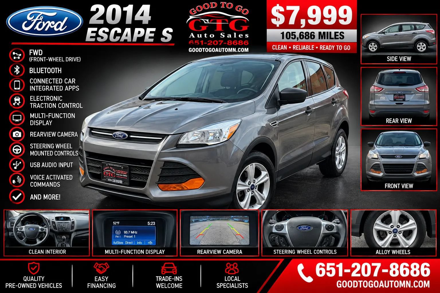 Used 2014 Ford Escape S