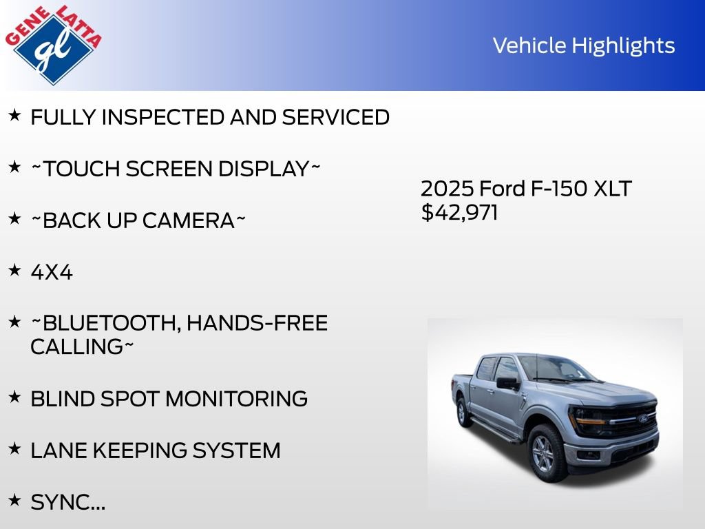 Used 2025 Ford F150 XLT w/ Equipment Group 301A Standard AWD/4WD image 31