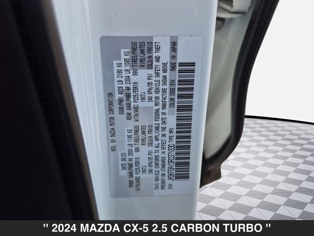 Certified 2024 MAZDA CX-5 Carbon Edition AWD/4WD image 38