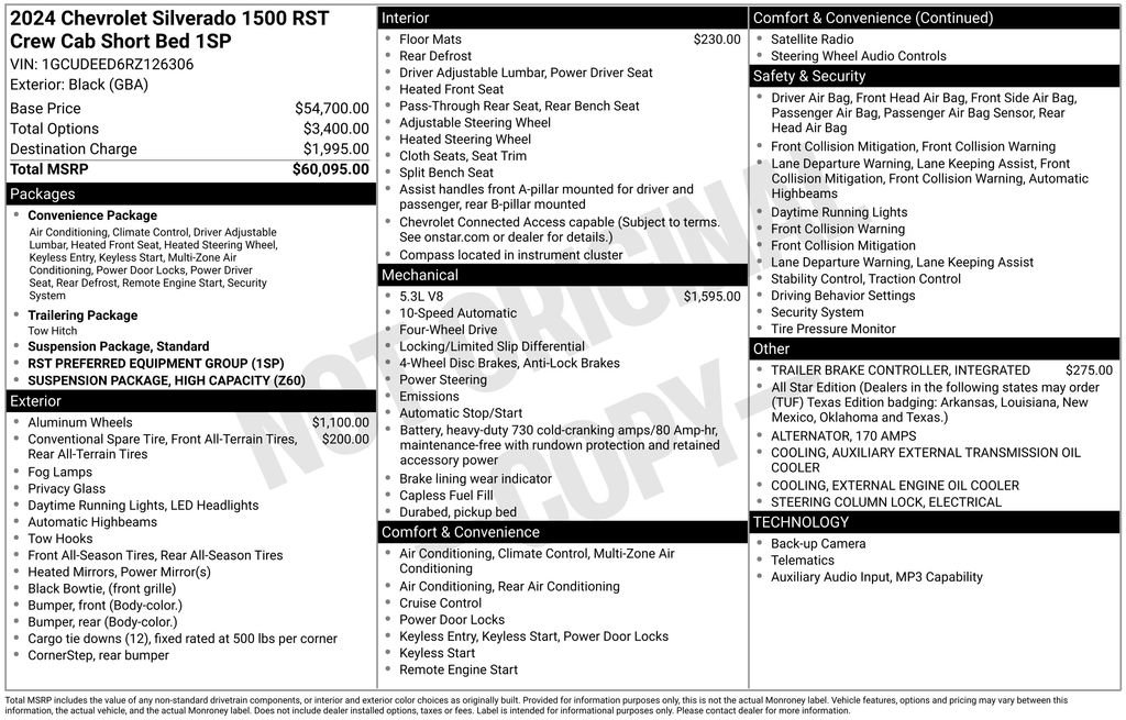 Certified 2024 Chevrolet Silverado 1500 RST AWD/4WD image 4