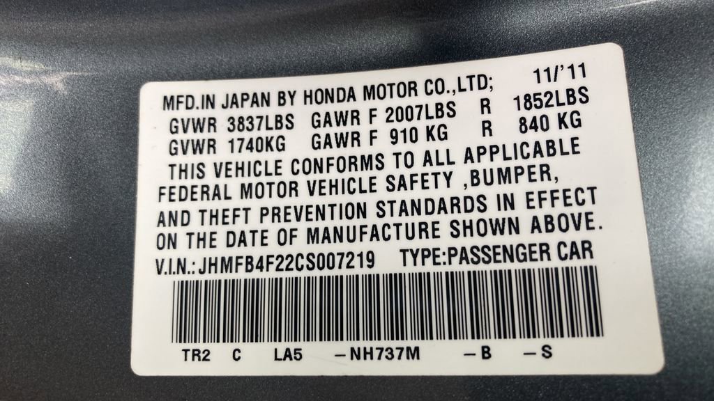 Used 2012 Honda Civic Hybrid Sedan image 11