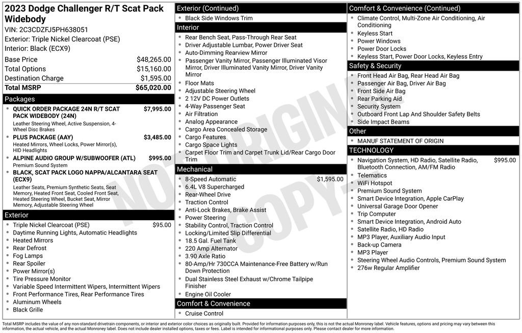 Used 2023 Dodge Challenger R/T Scat Pack RWD image 7