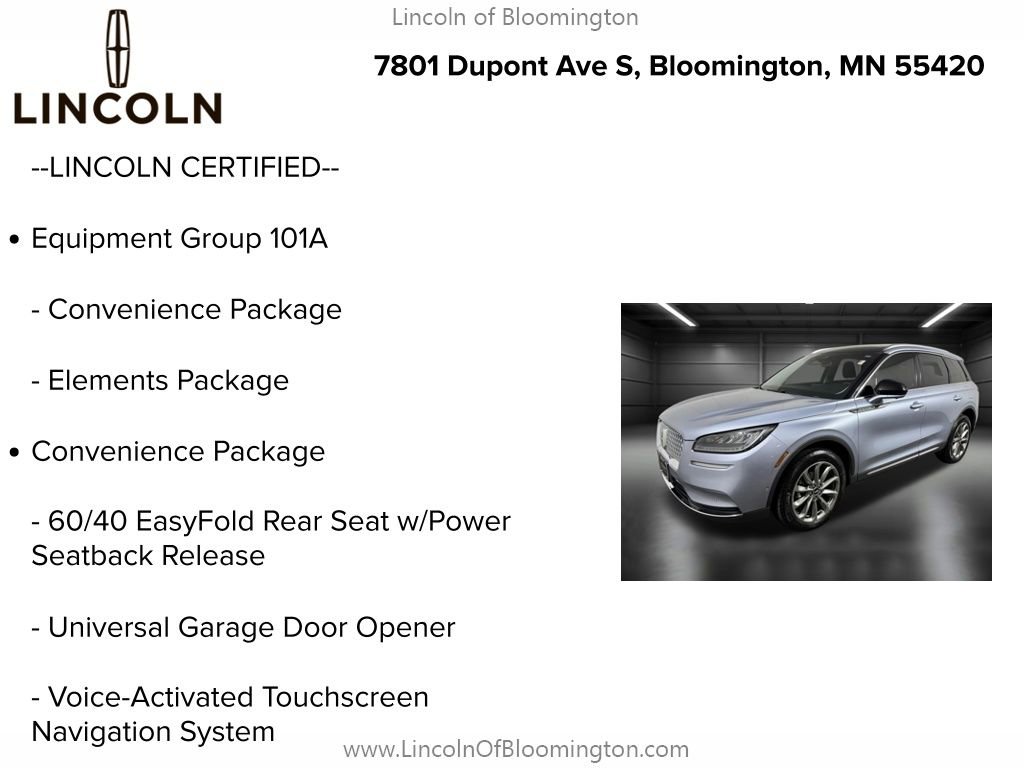 Certified 2022 Lincoln Corsair AWD w/ Premium Package image 6