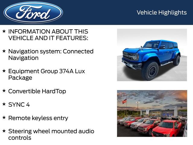 Certified 2025 Ford Bronco Raptor w/ Interior Carbon Fiber Pack AWD/4WD image 4