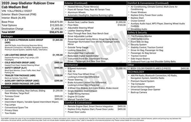 Used 2020 Jeep Gladiator Rubicon AWD/4WD image 48